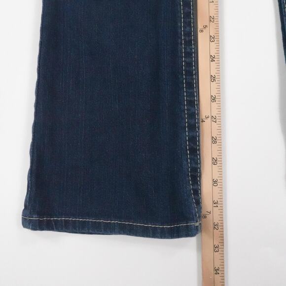 Cruel Jeans Womens 5L Blue Low Rise Bootcut Boho Western Thick‎ Stitch Tabitha - Picture 8 of 16